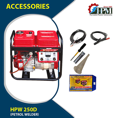 200 Amps Petrol Welding Generator, Recoil Start Model HPW-250D,  